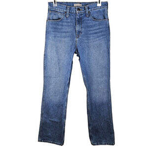 Blue Ranchwear Jeans Mens 32x32 Blue Straight Leg Stretch Denim 5 Pocket Zip Fly